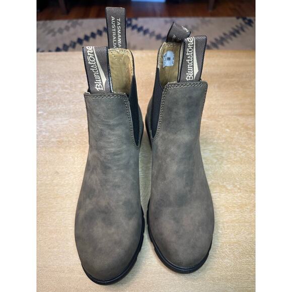 Blundstone Heeled Chelsea Boots #1673 Antique Brown size 6 - Picture 3 of 7
